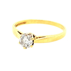 Pre Owned 18ct Diamond Solitaire Ring ZR668